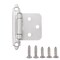 South Main Hardware Satin Nickel 3/8-in. Inset Hinge (10-pairs) SH7114-SN-10 - alternate 1